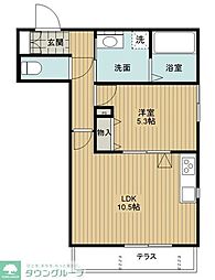 メゾン・ド・デュオ2 1LDKの間取図画像