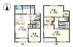 メルエルナ 3LDKの間取図画像
