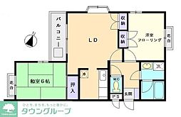 シャトレ・メイプル 2LDKの間取図画像