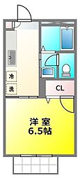 dieBlume 1Kの間取図画像