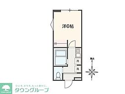 MELLAS八王子III 1Kの間取図画像