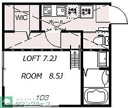 ロフトハウス大宮北 1階1SKの間取り
