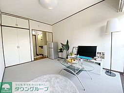 カレッジハウスI 202 2階1Kのリビング/ダイニング