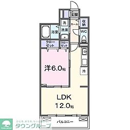 つつじ庵 2階1LDKの間取り