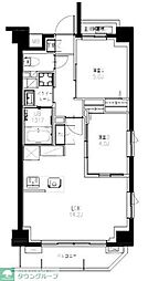 S-RESIDENCE東浦和agua 4階2LDKの間取り