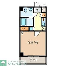 ベル　コンチェルト 1階1Kの間取り