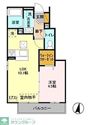 アムールシャトー 1LDKの間取図画像