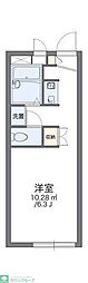 レオパレスおおとり 1Kの間取図画像