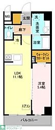 エルフローレ 1LDKの間取図画像