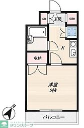 センチュリー鴻巣第一 1Kの間取図画像