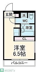 ダイレクトマンションNo.1 1Kの間取図画像
