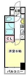 スパシエルクス大宮 1Kの間取図画像