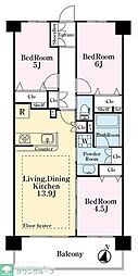 パレステージ大宮大和田 3LDKの間取図画像