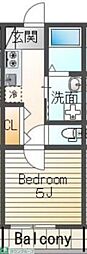 NAT上尾 1Kの間取図画像