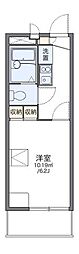 レオパレスカーサエス・コット 1Kの間取図画像