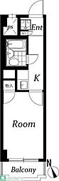 ベル島田 1Kの間取図画像