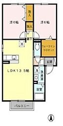 エトワール 2LDKの間取図画像