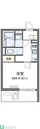 レオネクストフェリス 1Kの間取図画像