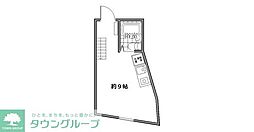 小田急小田原線 狛江駅 徒歩11分の賃貸アパート 1階ワンルームの間取り