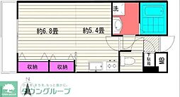 小田急小田原線 祖師ヶ谷大蔵駅 徒歩8分の賃貸マンション 1階1DKの間取り