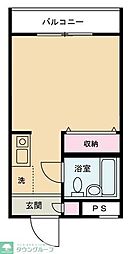 京王井の頭線 明大前駅 徒歩7分の賃貸マンション 3階1Kの間取り