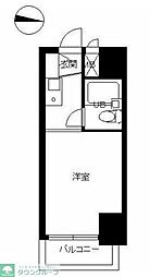 京王線 下高井戸駅 徒歩2分の賃貸マンション 12階1Kの間取り