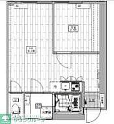 京王井の頭線 池ノ上駅 徒歩10分の賃貸マンション 4階1LDKの間取り