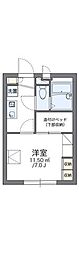 京王線 布田駅 徒歩3分の賃貸アパート 2階1Kの間取り