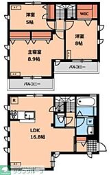 北野4丁目戸建賃貸住宅 3LDKの間取り