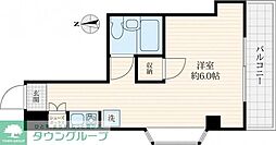 メゾンドヴェルヴィア ワンルームの間取図画像