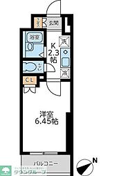 ラクラス杉並方南町 1Kの間取図画像