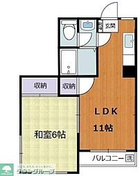 メゾンドールFT 1LDKの間取図画像