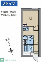 CITY WALK永福町 1Kの間取図画像