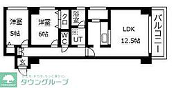 アーバンコート南烏山 2LDKの間取図画像