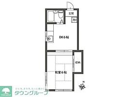 ベルハイツ 1DKの間取図画像