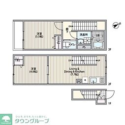 MIJAS調布菊野台 2DKの間取図画像