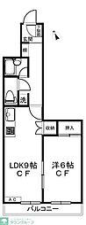 カーサ富士見ヶ丘 1LDKの間取図画像