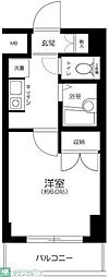 エクセリア荻窪 1Kの間取図画像