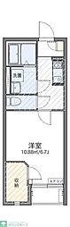 レオネクストCLAIR2 1Kの間取図画像