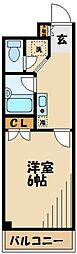 ジュネスシオン 1Kの間取図画像