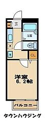 セレーネ 1Kの間取図画像