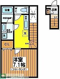 ザ・パークメゾン永福町A 1Kの間取図画像