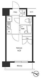 ヴェルト杉並サウスヒル 1Kの間取図画像