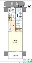 クリオ五反田 ワンルームの間取図画像