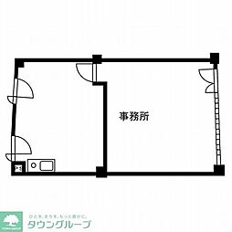 アーバンパーク代官山I／アーバンパーク代官山II 1階ワンルームの間取り