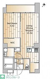 田園調布レジデンス 2階1LDKの間取り