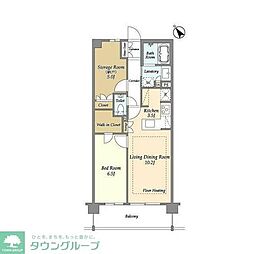 センチュリー尾山台グレイス 5階1SLDKの間取り
