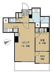 レジディアタワー目黒不動前 3階1SLDKの間取り