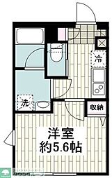 京急空港線 穴守稲荷駅 徒歩5分の賃貸マンション 4階1Kの間取り