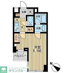 ユニフォート目黒中町 1階1Kの間取り